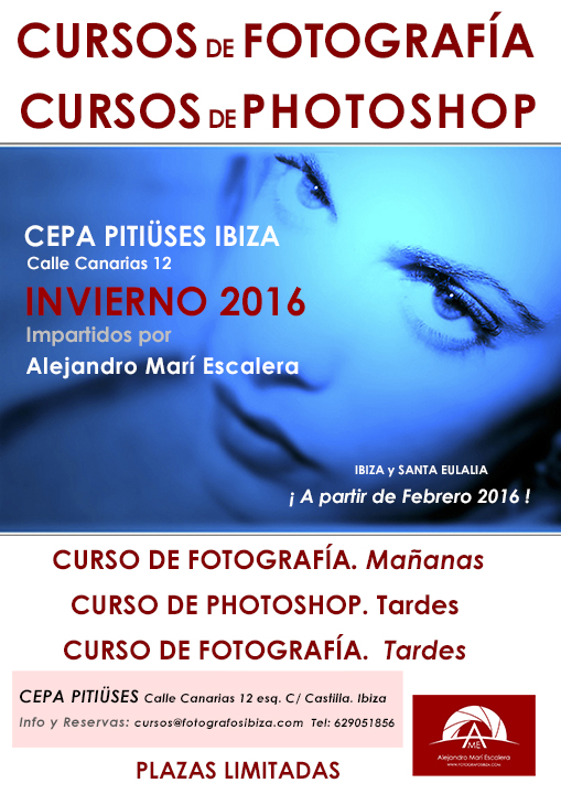 CURSOS DE FOTOGRAFÍA EN IBIZA Y SANTA EULALIA CURSOS DE PHOTOSHOP CEPA